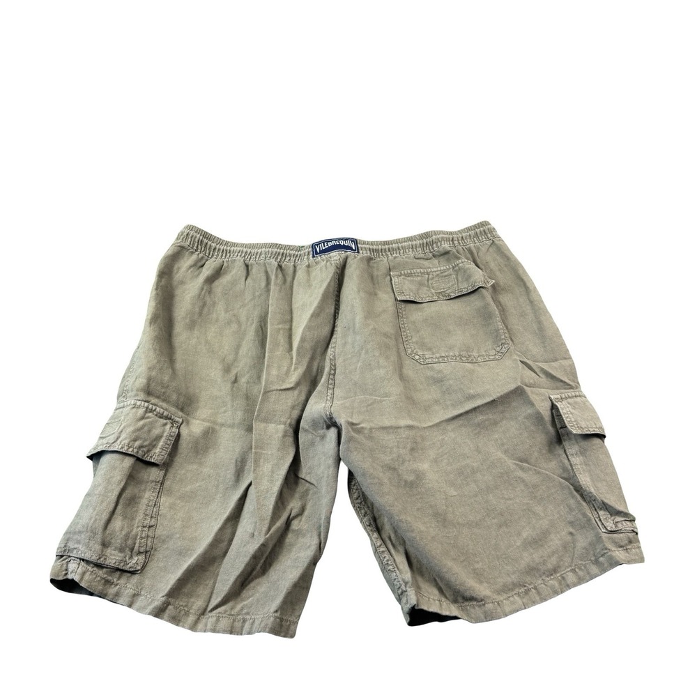 Vilebrequin Green Pure Linen Cargo Mens Lounge Short Size 4XL XXXXL